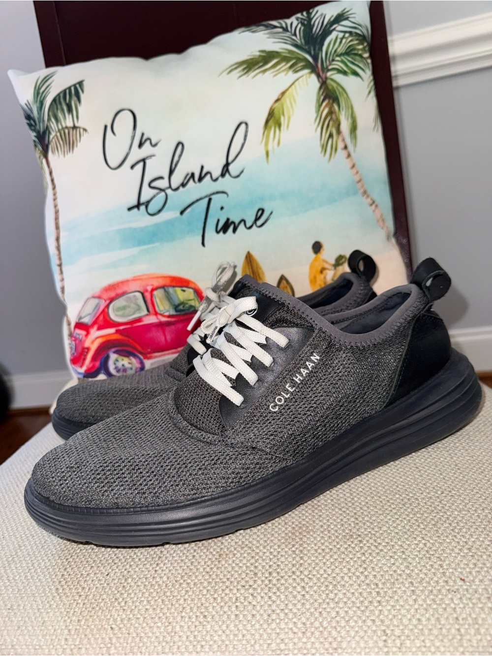 Cole Haan Men'S Grandsport Journey Black Knit Sneaker Size 11